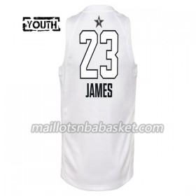 Maillot Enfant Cleveland Cavaliers LeBron James  23 2018 All Star Jordan Brand Blanc Swingman